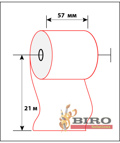 Lentă termo pentru aparatul de casa 57mm x 21m, 10 buc